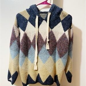 Mix Color Women Hoodie Sweater Size M